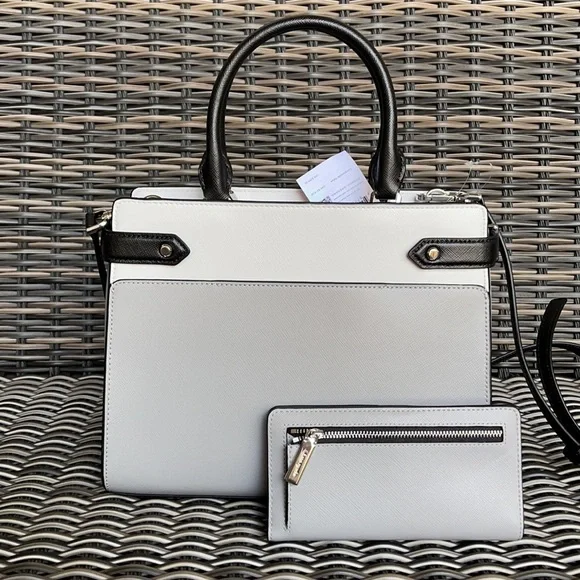 Kate Spade Staci Colorblock Medium Satchel & Staci Colorblock Large Slim Bifold - Picture 16 of 16